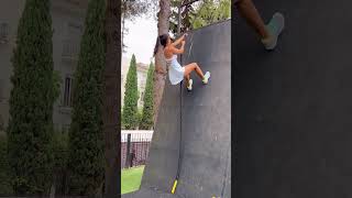 Tennis girl tries to scale the high wall 👌will she reach the top📷  Bojana JOVANOVIC betterbodies [upl. by Navonod]