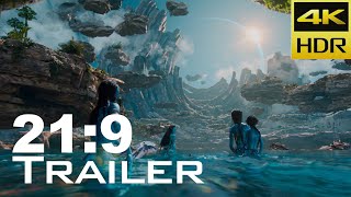 219 AVATAR 2 The Way of Water 2022 Ultrawide 4K HDR Trailer  UltrawideVideos [upl. by Kerr82]