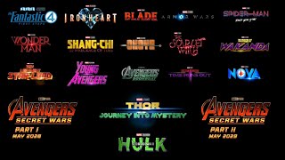 MARVEL REVEALED All UPCOMING PHASE 6 MOVIES amp SHOWS [upl. by Oilasor794]