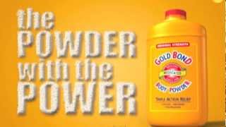 quotThe Powder with the Powerquot Original Gold Bond Powder Commercial [upl. by Aleunamme]