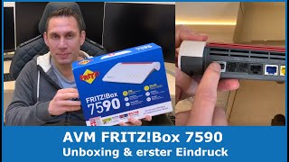 AVM FRITZBox 7590 Router  Unboxing amp erster Eindruck Für VDSLSupervectoring [upl. by Ballman]