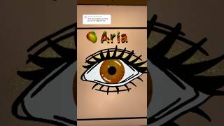 eye series  aria🥭 shorts procreate digitalart shortsviral art satisfying [upl. by Einreb852]