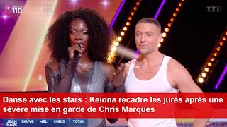 Danse avec les stars  Keiona recadre les jurés après une sévère mise en garde de Chris Marques [upl. by Artened]