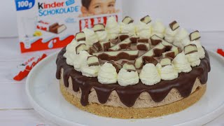 Kinderriegel Torte ohne Backen mit 5 Zutaten I Rekordverdächtig [upl. by Annaes]