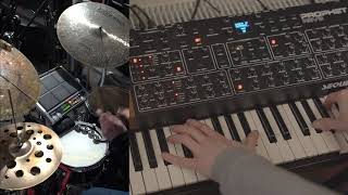 quotCurrentsquot live performance with drums DSI Prophet Rev2 [upl. by Llenrag797]