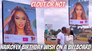 Was NAIROFEY Billboard Birthday Wish A Clout Or Not  PresenterAli [upl. by Nesnaj458]