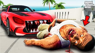 GTA 5  Franklin amp Shinchan Again Found New Cursed Killer Car GTA 5 [upl. by Corny]