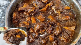 How To Make The Best Authentic Jamaican Oxtail  Stew Oxtail  Oxtail Recipe [upl. by Rednaskela]