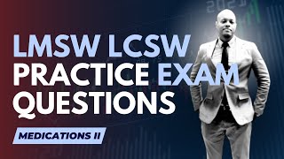 Social Work Exam Practice Questions Medications for LMSW LCSW Exam [upl. by Annoled]