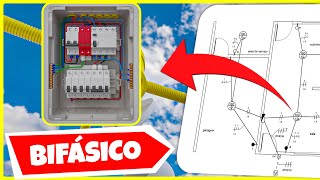 ELÉTRICA PARA INICIANTES INSTALAÇÃO ELÉTRICA COM QUADRO BIFÁSICO CIRCUITO DE ILUMINAÇÃO [upl. by Yrot]