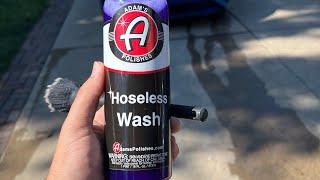 Adams Polishes Hoseless Wash no rinse needed Review inside [upl. by Tnahs107]