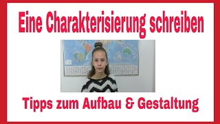 Deutsch  Charakterisierung schreiben  Tipps zum Aufbau amp Gestaltung  Schlau gefragt [upl. by Oicnerual749]