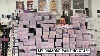 My Entire Diamond Painting Stash 2022 [upl. by Haras948]