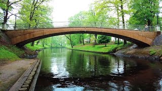 Riga Latvia Walking in the Rain ASMR [upl. by Ennad272]