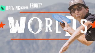 2021 Disc Golf World Championships  R1F9 FEATURE  Wysocki Ulibarri Koling Keith  Jomez [upl. by Aneekat]