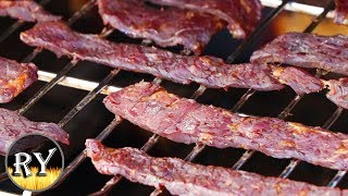 Beef Jerky Made On The Electric Smoker  Easy And Delicious [upl. by Jeannine]