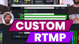 Custom RTMP Tutorial Learn how to stream to any destination Includes Facebook Live Example [upl. by Attekahs]