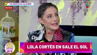 Lola Cortés se CORTÓ el pelo para sobrellevar su caída por el Cáncer  Sale el Sol [upl. by Nuli]