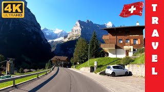 Driving in Switzerland 6 From Grindelwald to Lauterbrunnen  4K 60fps [upl. by Anitrak795]