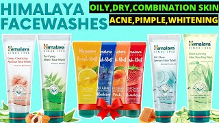 HIMALAYA Face Washes Review  Best Face Wash For Oily Dry Skin  Best Whitening Facewash [upl. by Ethban]