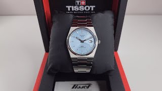 Tissot PRX Powermatic 80 Ice Blue  Unboxing and First Impressions [upl. by Ackley]