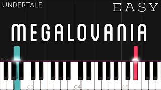 Undertale  Megalovania  EASY Piano Tutorial [upl. by Yokoyama]