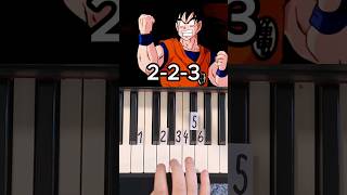 Dragonball Opening Cha La Piano Tutorial shorts [upl. by Rukna]