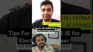 Tips For SSC JERRB JE for Electrical Engineer SSC JE  RRB JE  ENGINEERING  Engineer Gupta [upl. by Iveel597]