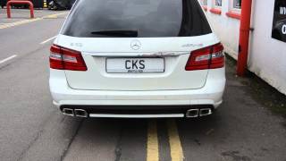 Mercedes S212 E350CDI Estate Wagon CKS Sport Exhaust and Styling [upl. by Ahsilek]