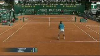 Rafael Nadal v Roger Federer Monte Carlo 2008 final  part 1 [upl. by Wynnie35]