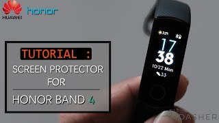 Tutorial Screen protector for Huawei Honor Band 4 [upl. by Maxama909]