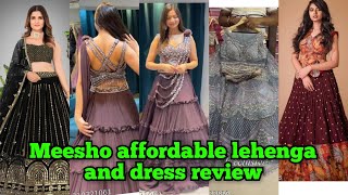 meesho latest lehenga and dress haul meesho honest lehenga review fashiontrendingmeesho [upl. by Mommy]