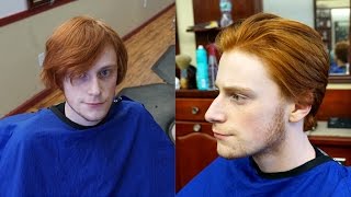 How To Cut Hair with Scissors and a Razor Medium Length [upl. by Ennairek739]