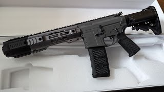 EMG Salient Arms Licensed SAI GRY AR15 M4 CQB AEG with I5 gearbox [upl. by Votaw128]