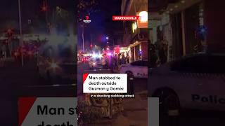 Man stabbed to death outside Guzman y Gomez in Marrickville Sydney [upl. by Byers185]