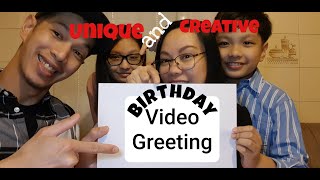 Unique and Creative Birthday Video Greeting [upl. by Enilrem]