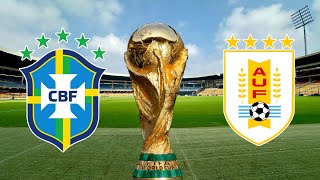 World Cup Selection 🌏 Prediction and simulation Brazil 🇧🇷 🆚 Uruguay 🇺🇾 [upl. by Sorilda]