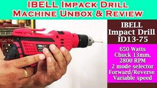 IBELL Impact Drill ID13 75 Unbox amp Review drillmachine productreview review [upl. by Nomolas117]