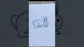 How to draw a rabbit shorts drawing satisfying art draw [upl. by Seem]