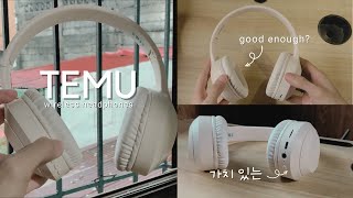 Temu Wireless Headphones Review [upl. by Enamrej]