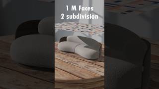 1 Face vs 1 million faces 🔥✨ trending clothsimulation blender3d [upl. by Milicent794]