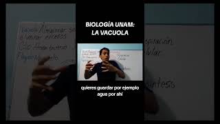 BIOLOGÍA UNAM VACUOLA vamospor120 examenunam universidad admisionunam célula [upl. by Yreme576]