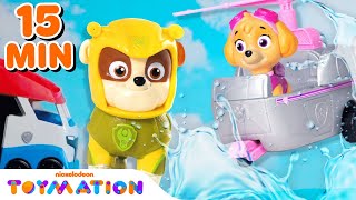 PAW Patrol Toys Rescues and Adventures  15 minute Compilation  Toymation [upl. by Adnauq]