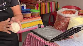 Cooking Gorditas in Coyoacán of Mexico City CDMX [upl. by Salguod254]