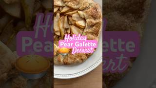 Thanksgiving Pear Galette for Holidays 🍐🥧 Food Cooking Shorts Dessert [upl. by Ivon]