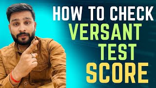 How to check Versant Score in 2 minutes  Live score test  callmepandeyji [upl. by Arola]