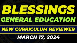 MARCH 2024 GENERAL EDUCATION NEW CURRICULUM [upl. by Clemmie472]