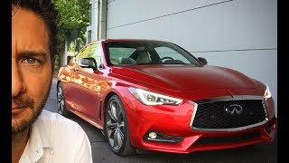 Infiniti Q60 Sports Coupe Red Sport 400 2018  Detalles en vivo [upl. by Gnous]