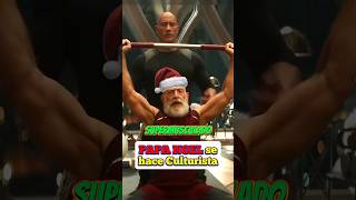 Papá Noel ya no será gordo🎅 fitness navidad gym [upl. by Hairas209]