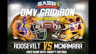 DMV Gridiron McNamara vs Roosevelt Game Highlights [upl. by Anitsrihc]